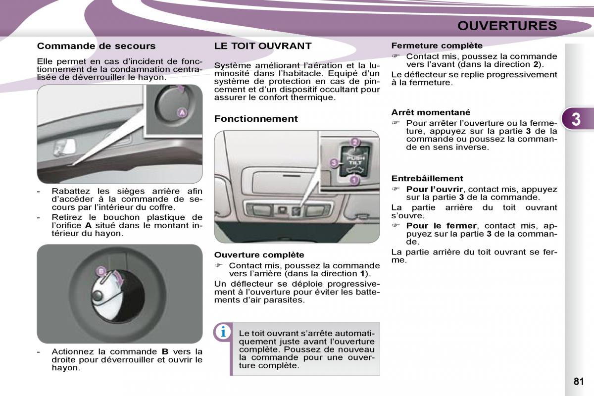 Peugeot 4007 manuel du proprietaire / page 80