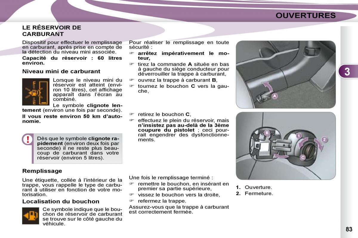 Peugeot 4007 manuel du proprietaire / page 82