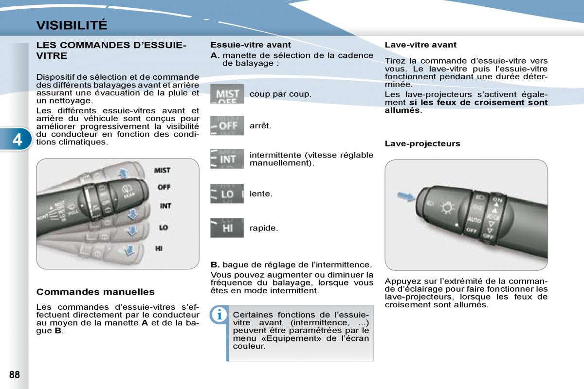 Peugeot 4007 manuel du proprietaire / page 87