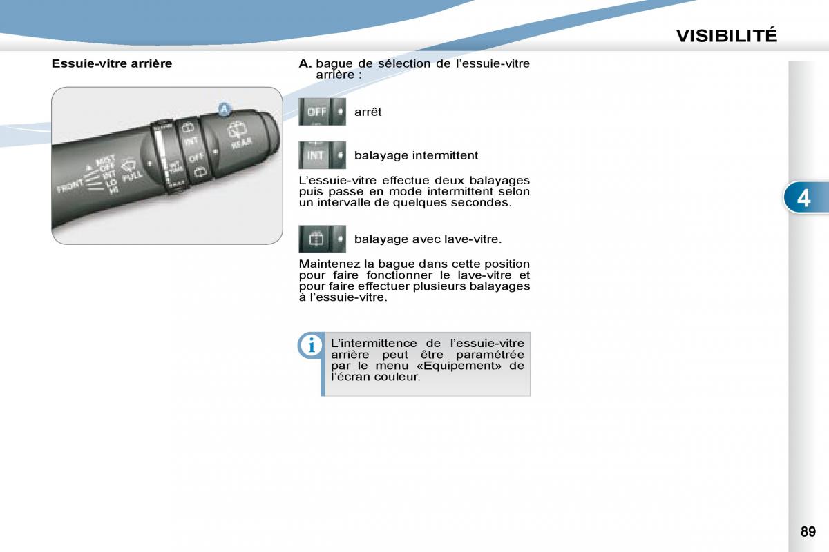 Peugeot 4007 manuel du proprietaire / page 88