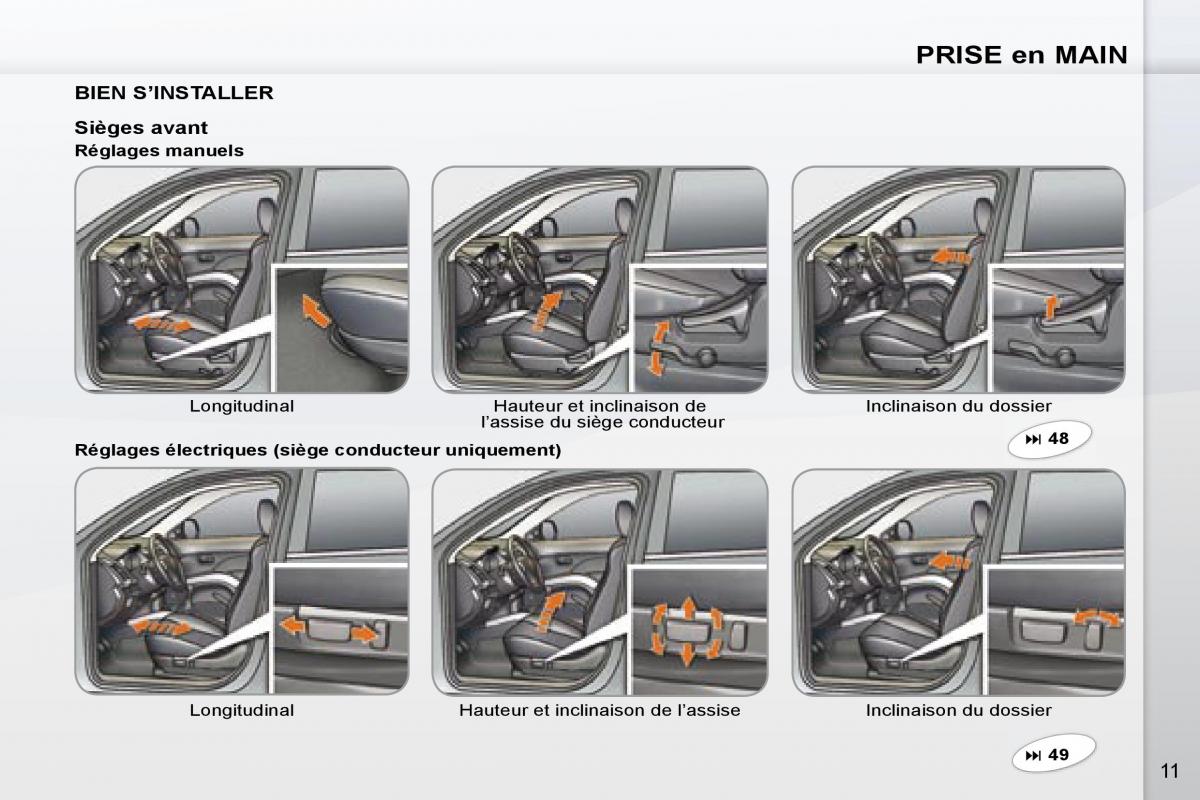 Peugeot 4007 manuel du proprietaire / page 9