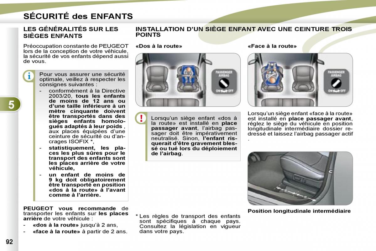 Peugeot 4007 manuel du proprietaire / page 91