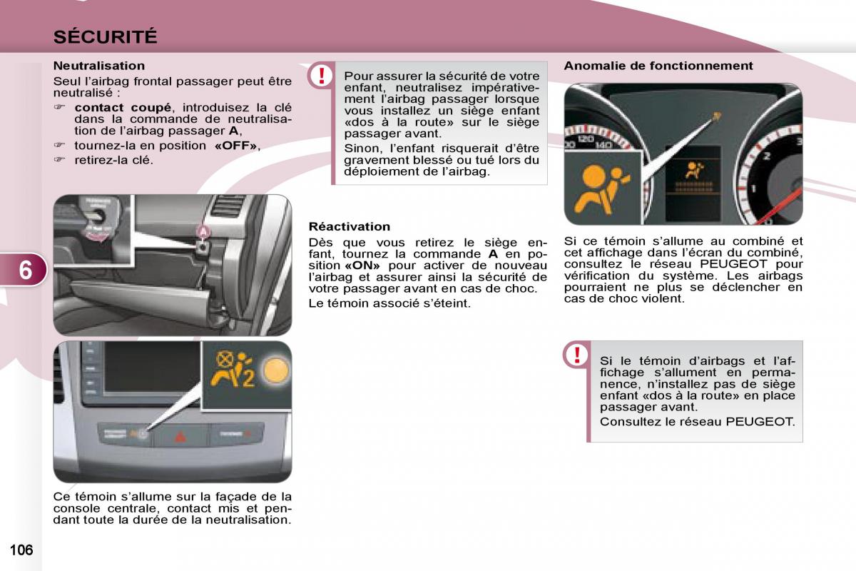Peugeot 4007 manuel du proprietaire / page 105