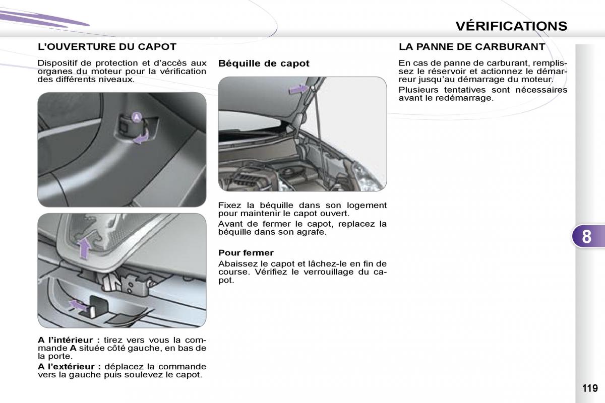 Peugeot 4007 manuel du proprietaire / page 117