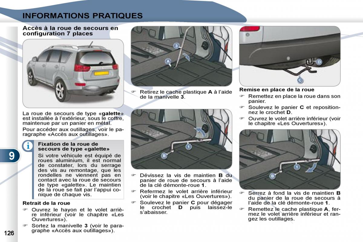 Peugeot 4007 manuel du proprietaire / page 125