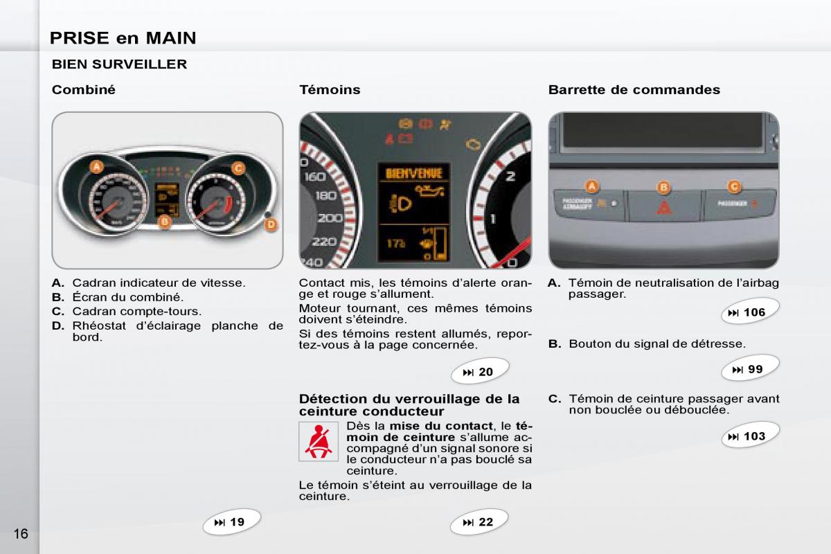 Peugeot 4007 manuel du proprietaire / page 14