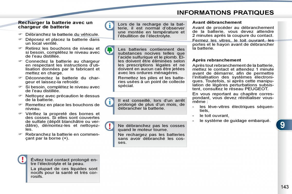 Peugeot 4007 manuel du proprietaire / page 142