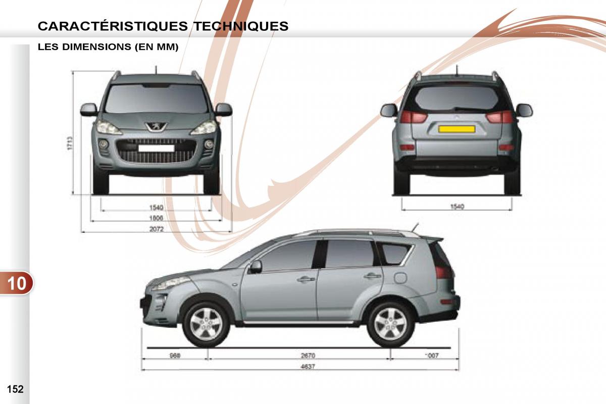 Peugeot 4007 manuel du proprietaire / page 151