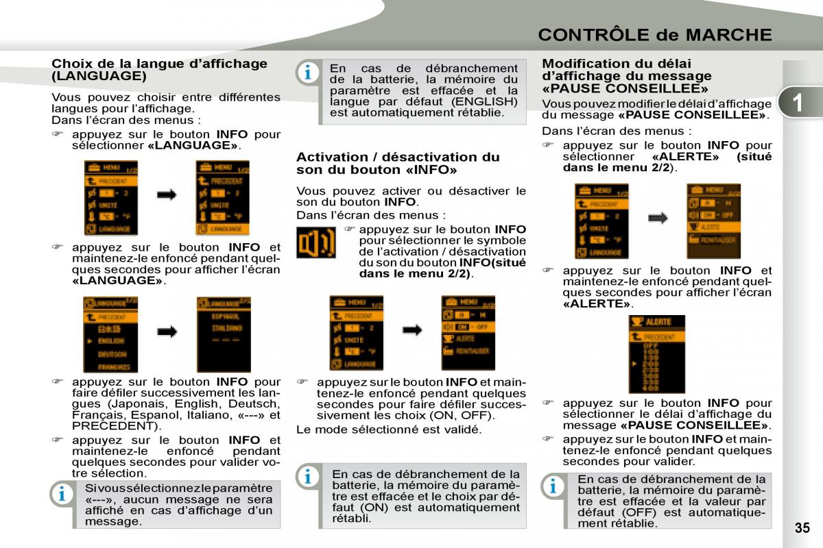 Peugeot 4007 manuel du proprietaire / page 33