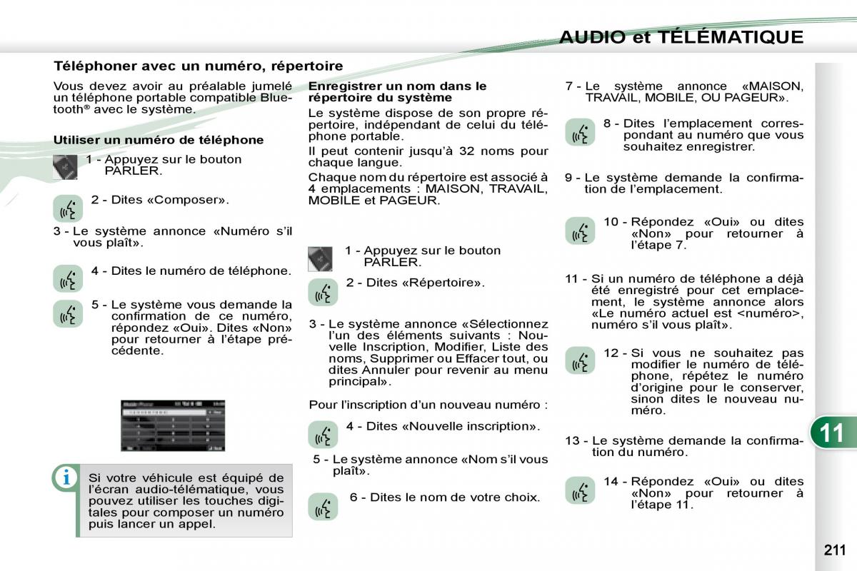 manual Peugeot 4007 manuel du proprietaire / page 210