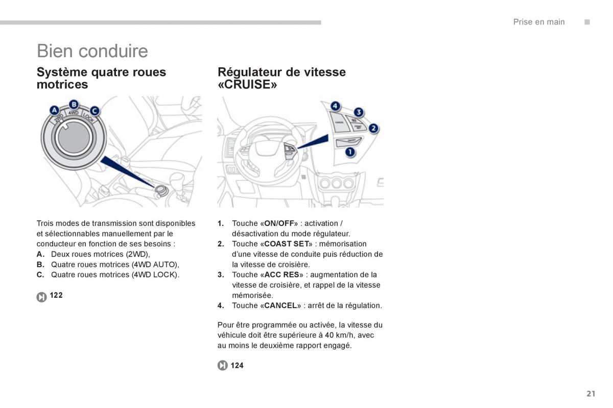 manual Peugeot 4008 manuel du proprietaire / page 23