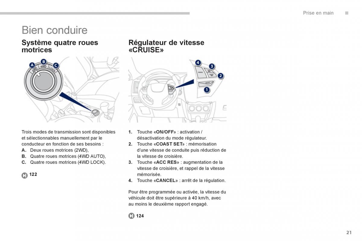 Peugeot 4008 manuel du proprietaire / page 23