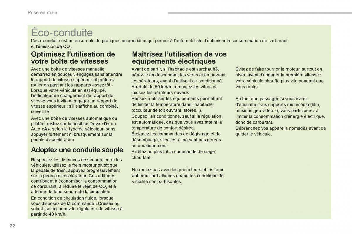 manual Peugeot 4008 manuel du proprietaire / page 24