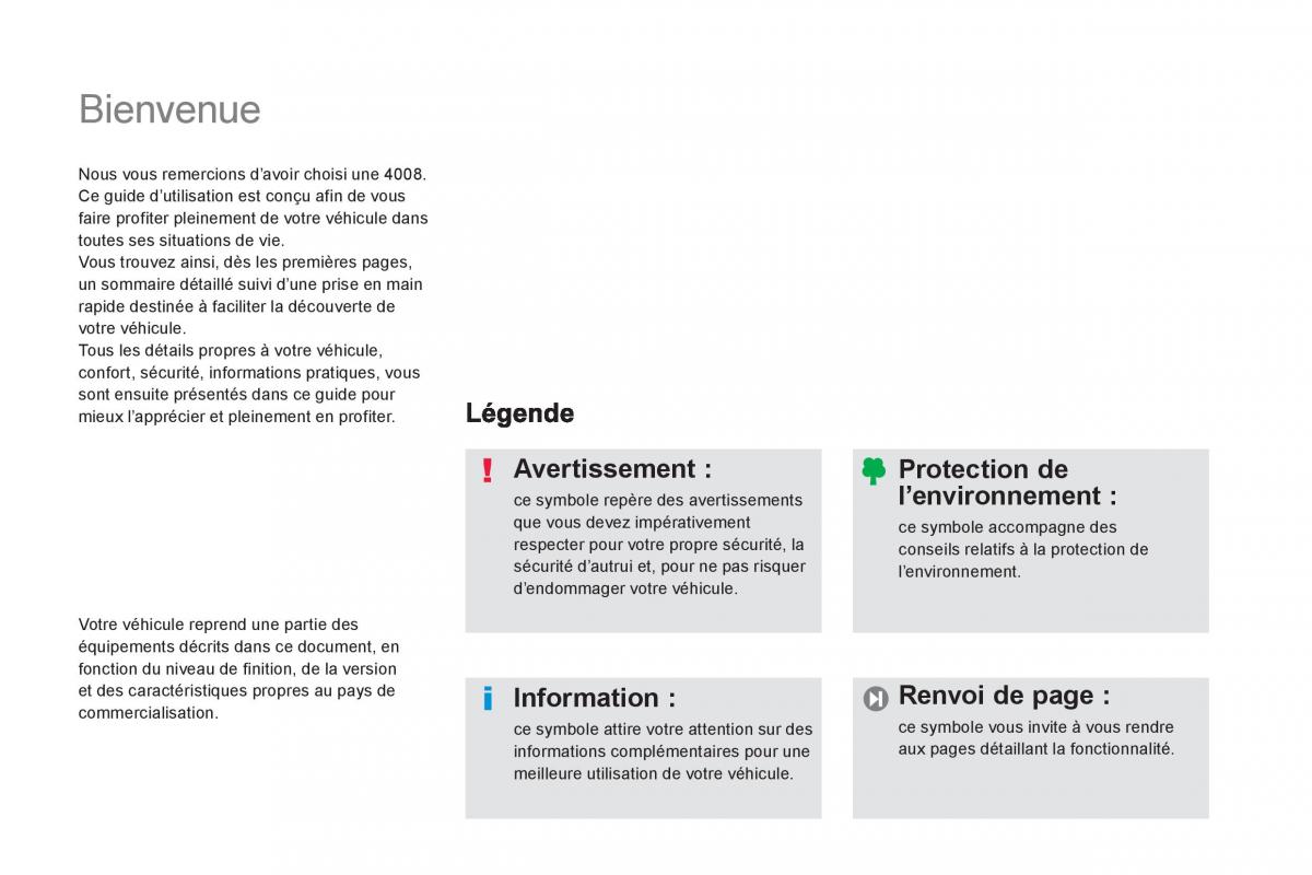 manual Peugeot 4008 manuel du proprietaire / page 3