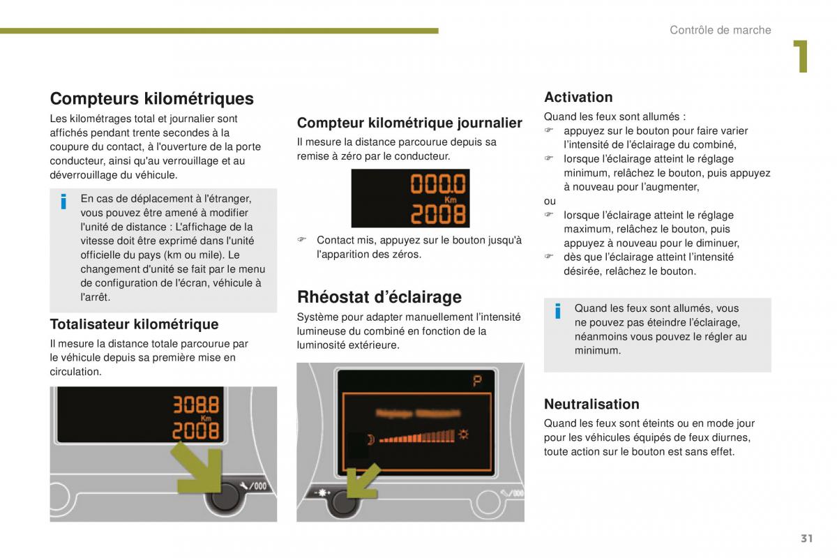 manual  Peugeot 5008 FL manuel du proprietaire / page 33