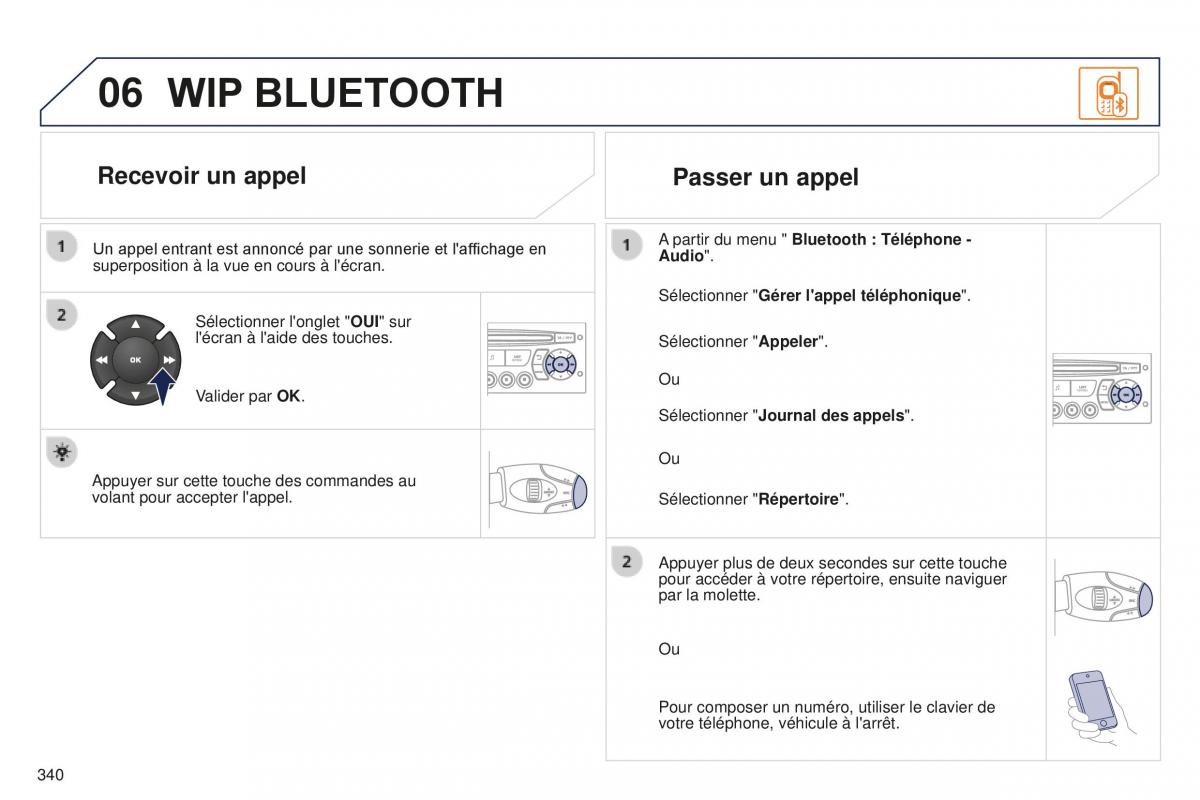 manual Peugeot 5008 FL manuel du proprietaire / page 342