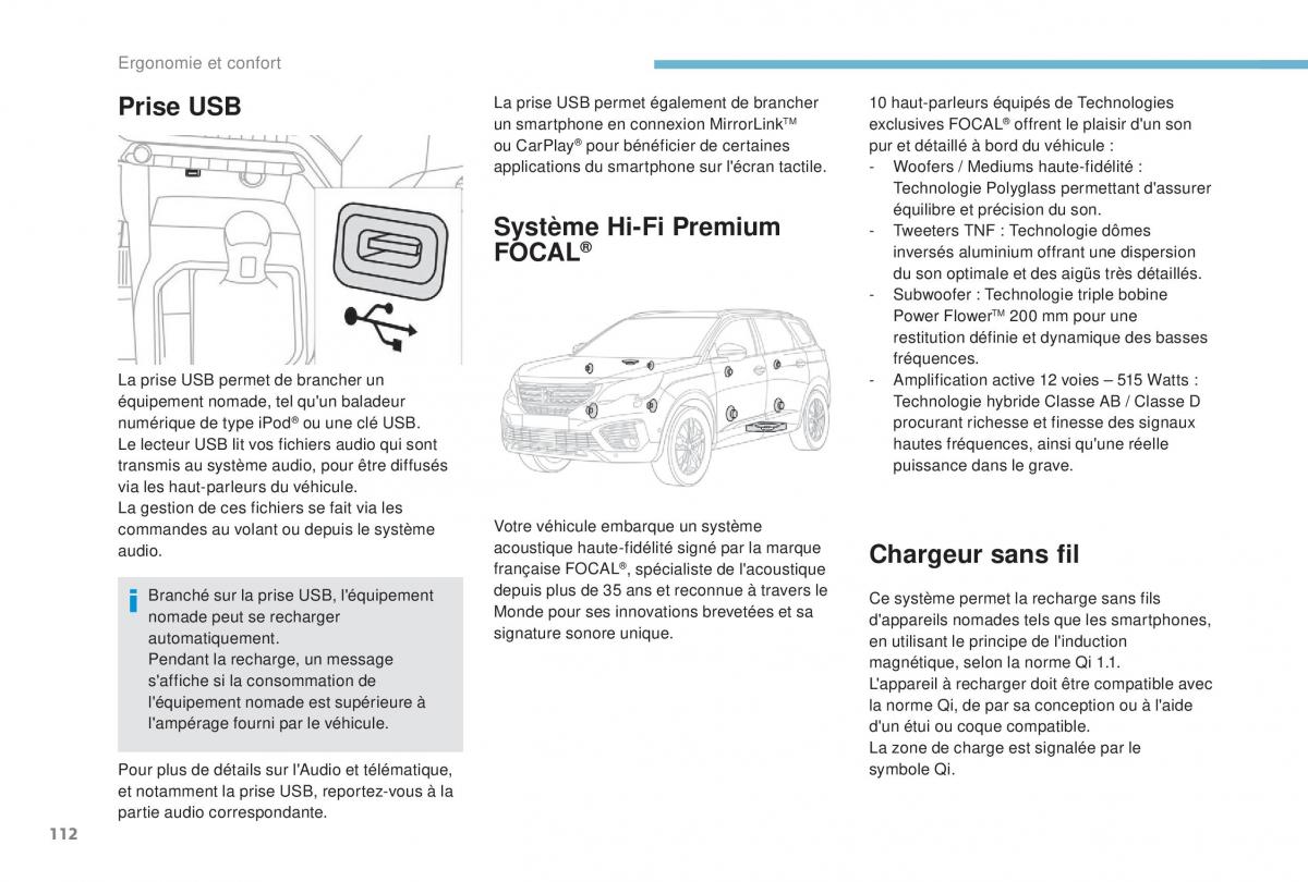Peugeot 5008 FL manuel du proprietaire / page 114