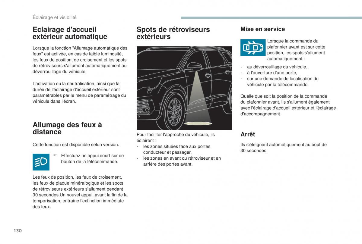 Peugeot 5008 FL manuel du proprietaire / page 132