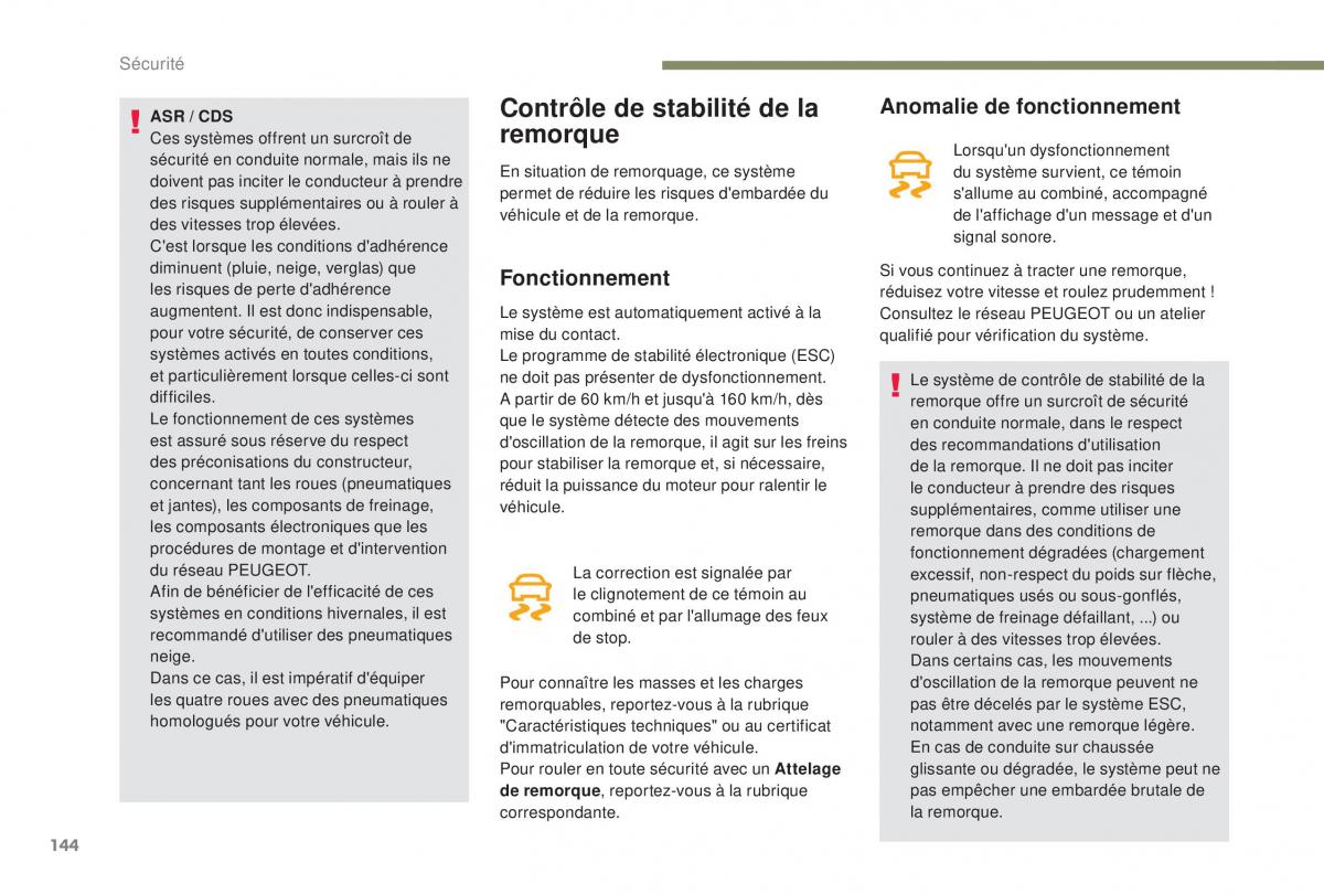 Peugeot 5008 FL manuel du proprietaire / page 146