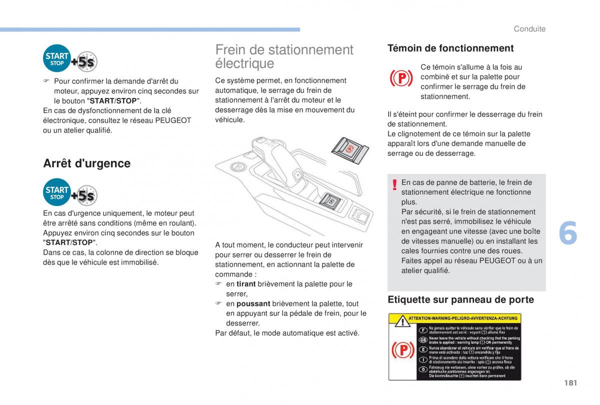 Peugeot 5008 FL manuel du proprietaire / page 183