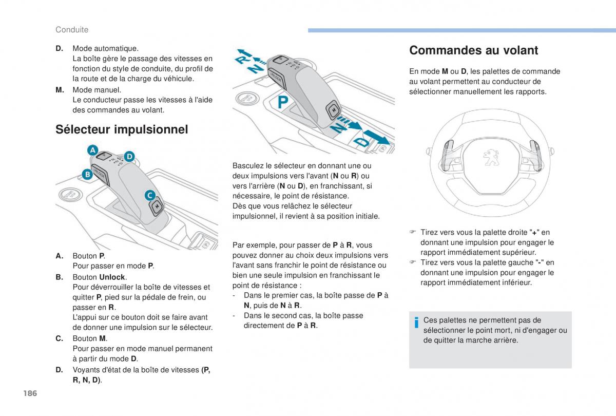 Peugeot 5008 FL manuel du proprietaire / page 188