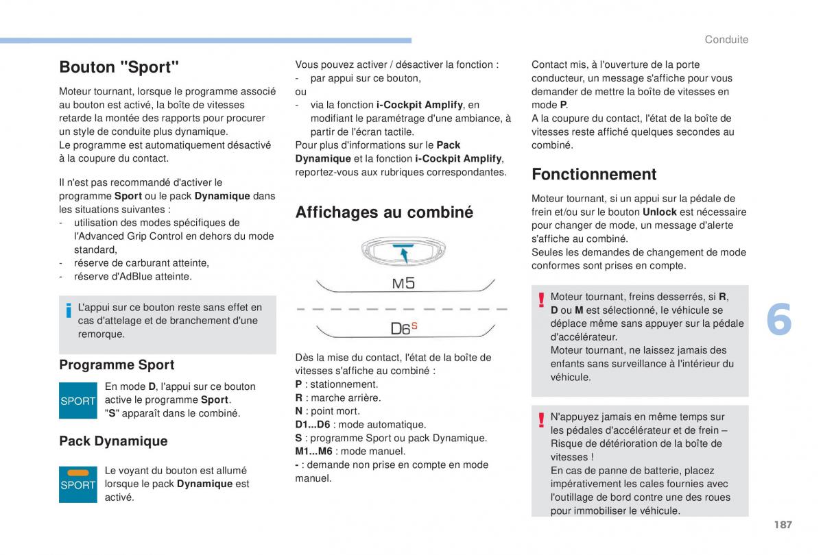 Peugeot 5008 FL manuel du proprietaire / page 189