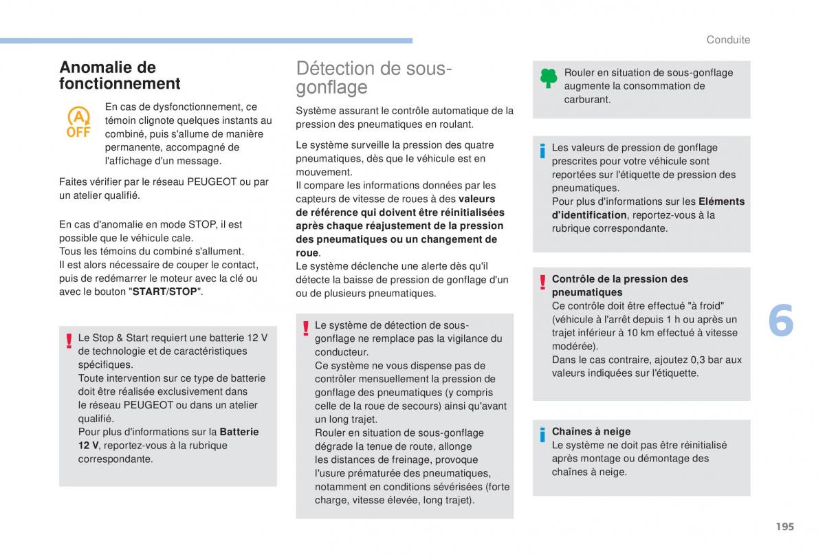 Peugeot 5008 FL manuel du proprietaire / page 197