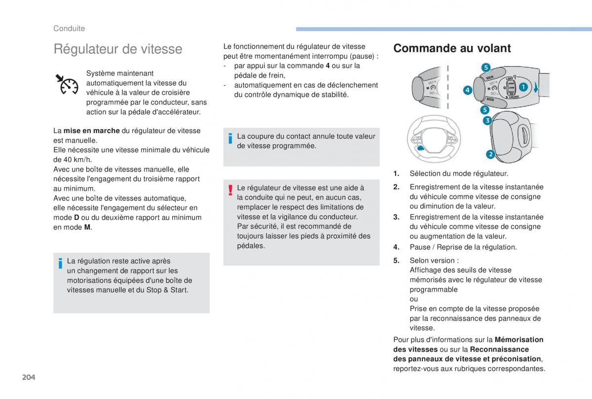 Peugeot 5008 FL manuel du proprietaire / page 206