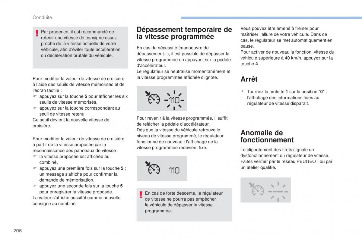 Peugeot 5008 FL manuel du proprietaire / page 208