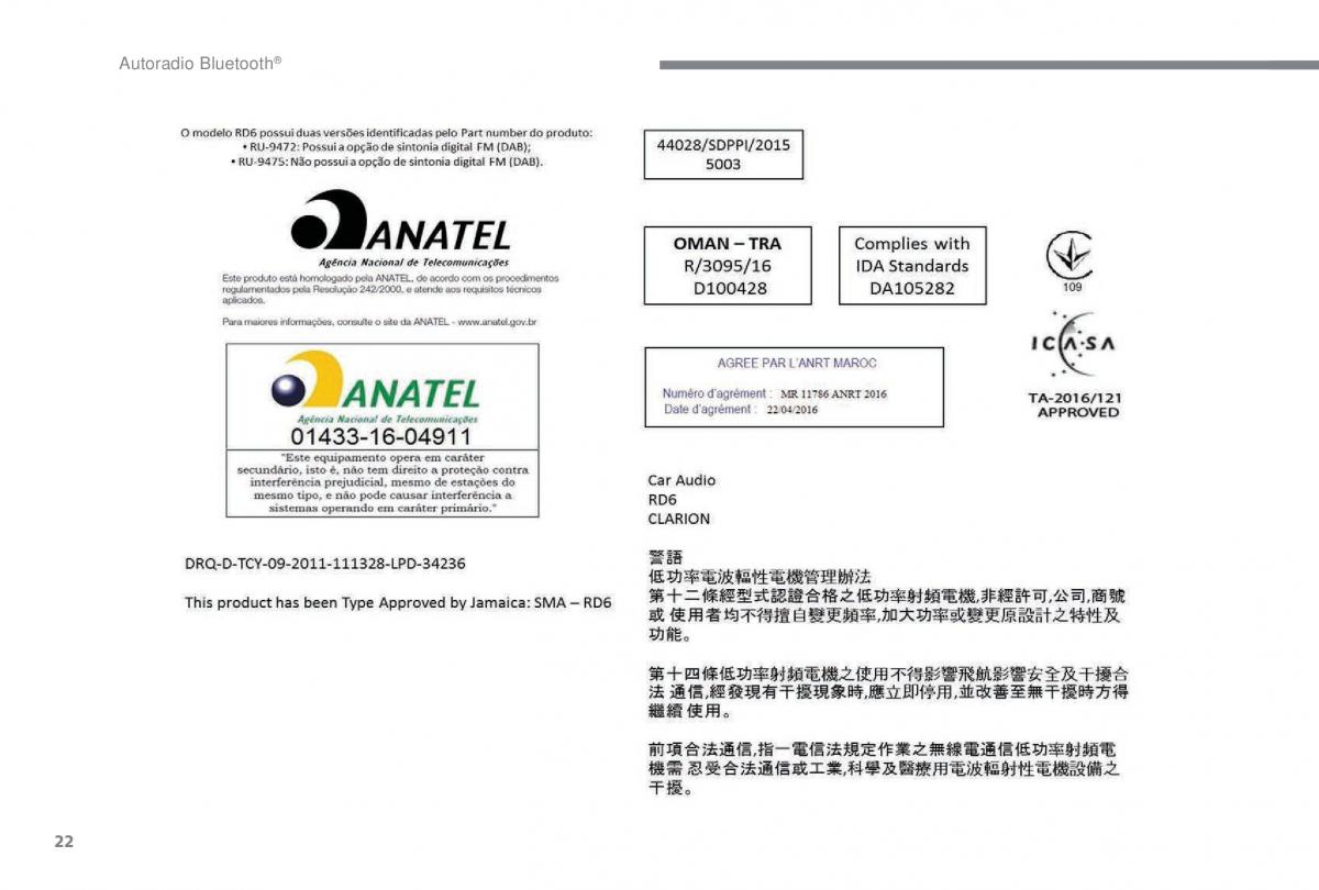 manual  Peugeot 5008 FL manuel du proprietaire / page 394