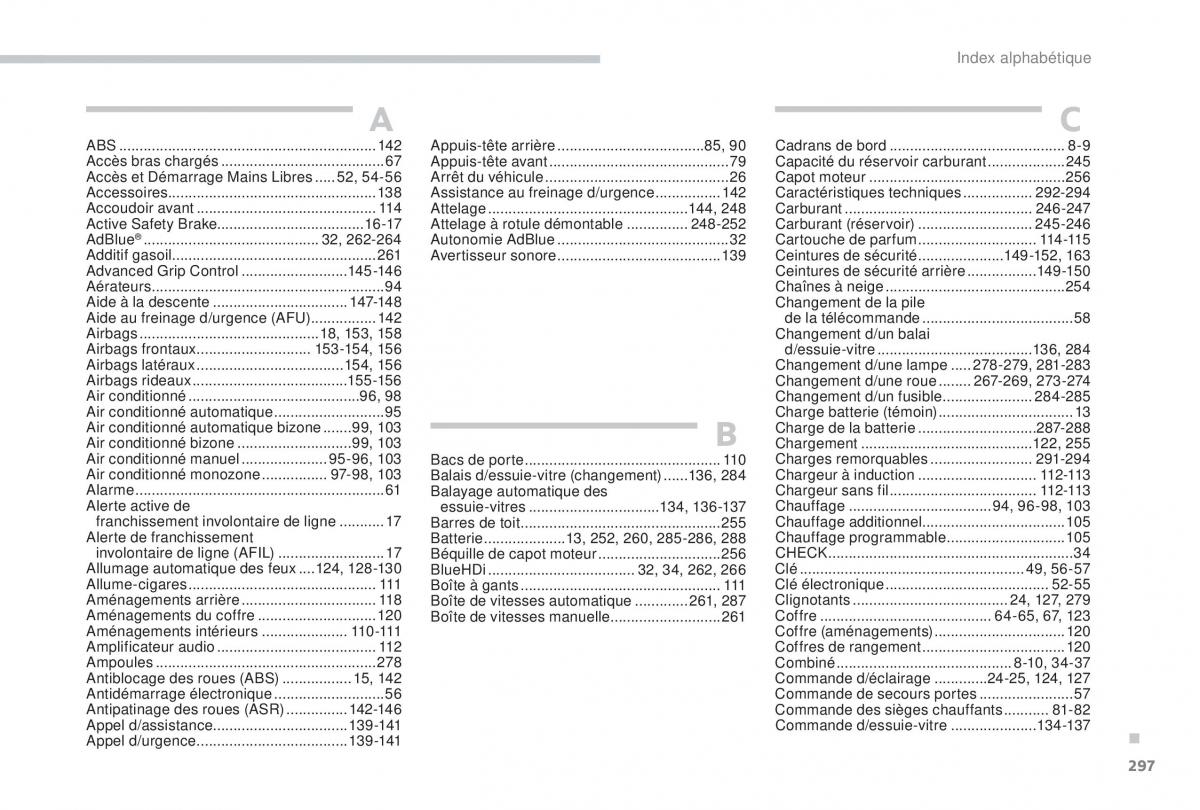 manual Peugeot 5008 FL manuel du proprietaire / page 395