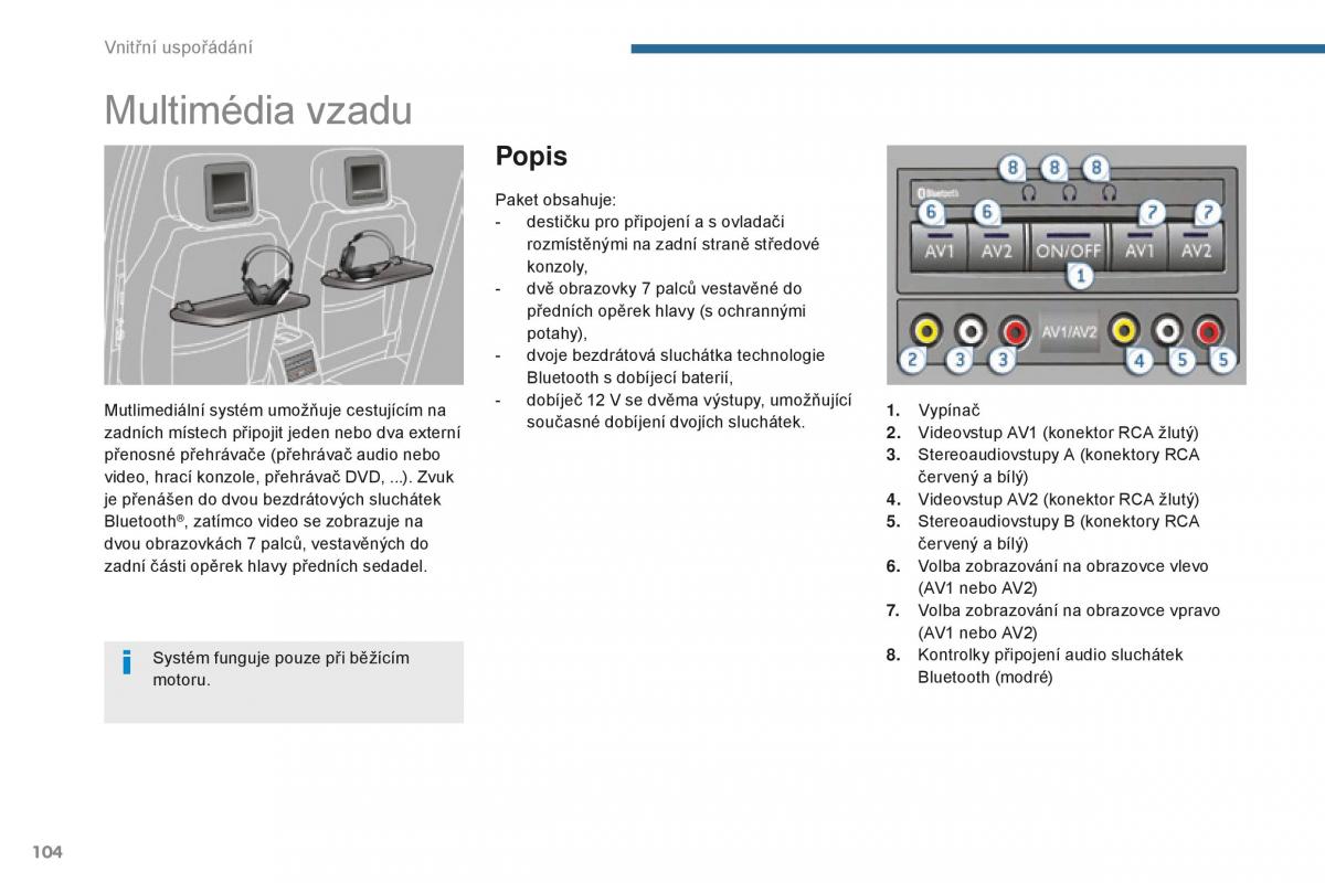Peugeot 5008 II 2 navod k obsludze / page 106