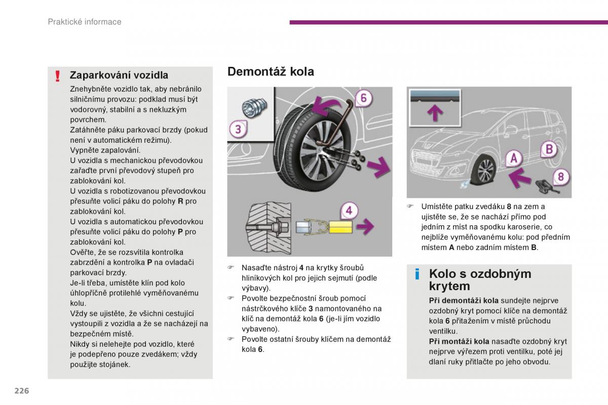 Peugeot 5008 II 2 navod k obsludze / page 228