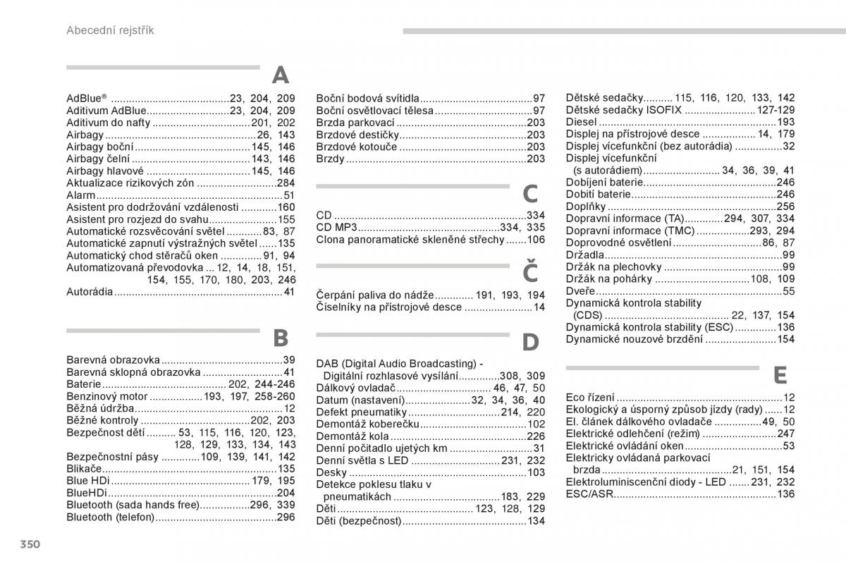 manual Peugeot 5008 II 2 navod k obsludze / page 352