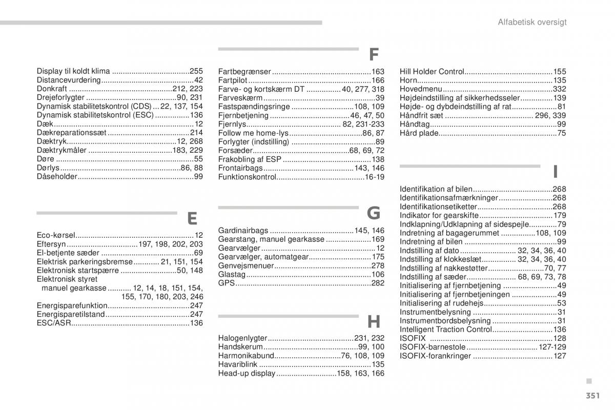 Peugeot 5008 II 2 Bilens instruktionsbog / page 353