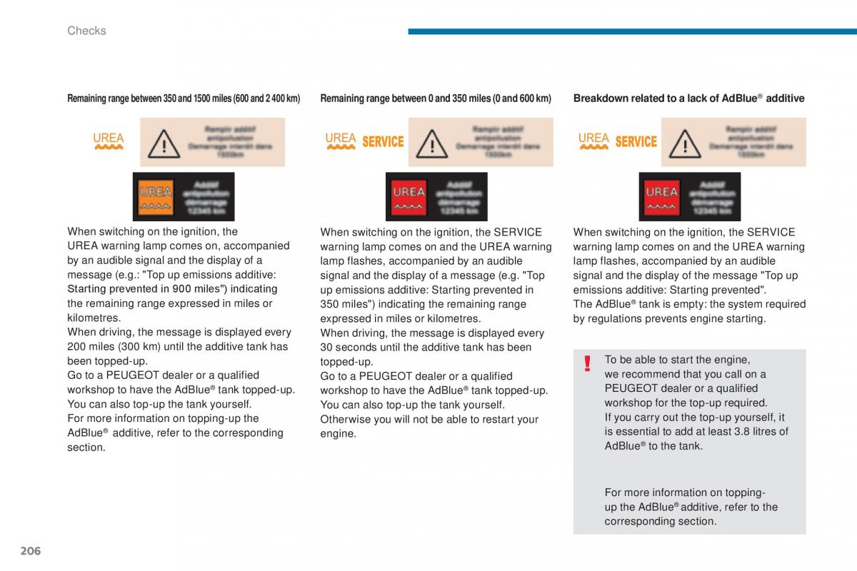 Peugeot 5008 II 2 owners manual / page 208