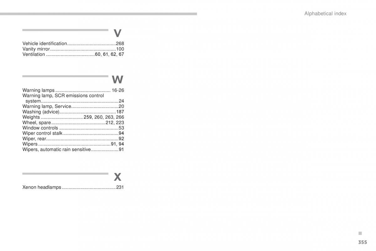 Peugeot 5008 II 2 owners manual / page 357
