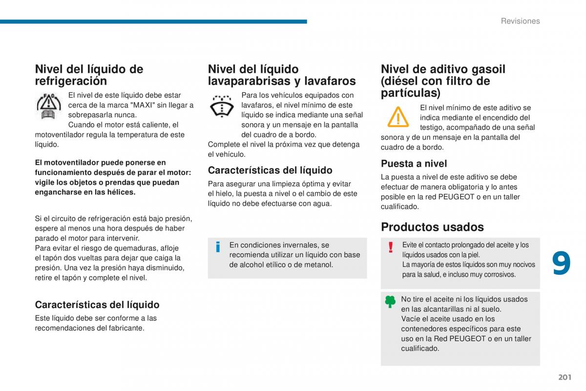 Peugeot 5008 II 2 manual del propietario / page 203
