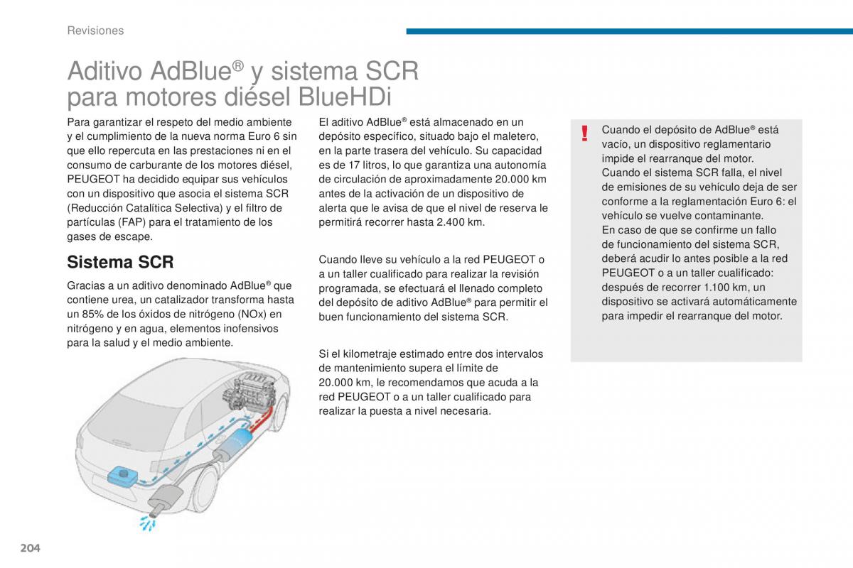 Peugeot 5008 II 2 manual del propietario / page 206