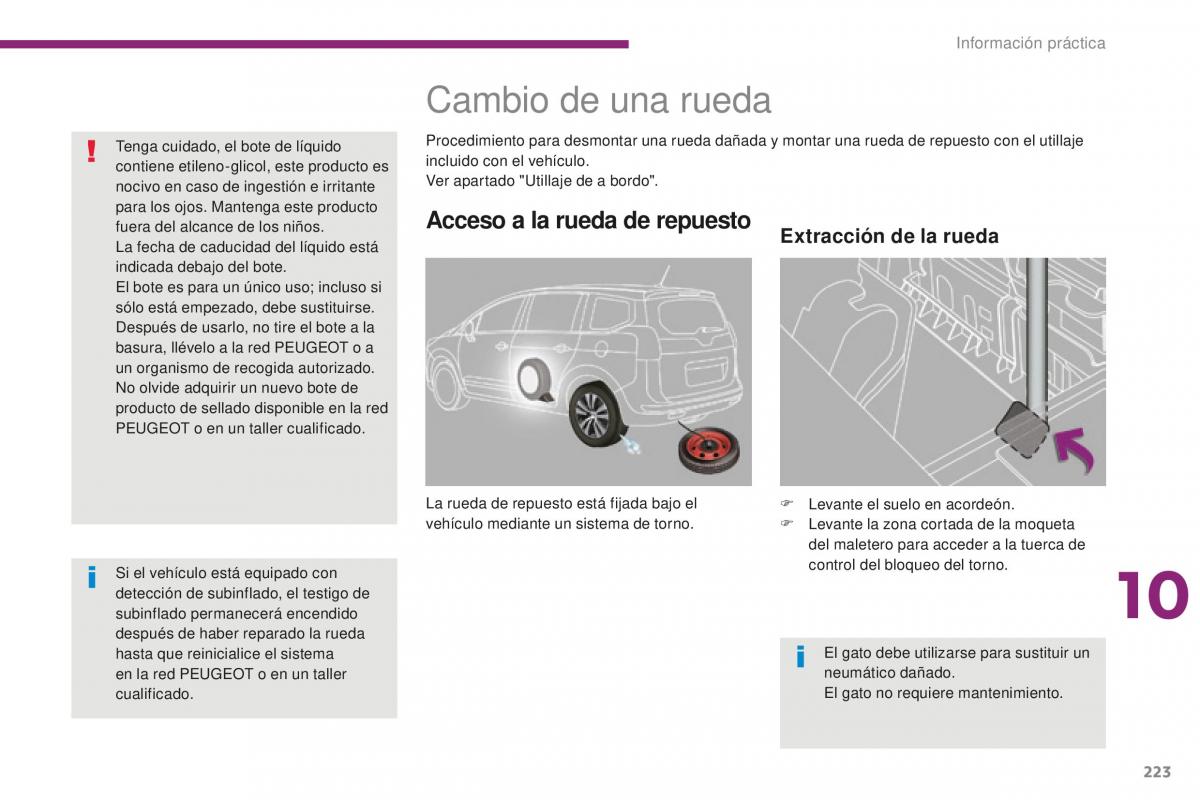 Peugeot 5008 II 2 manual del propietario / page 225