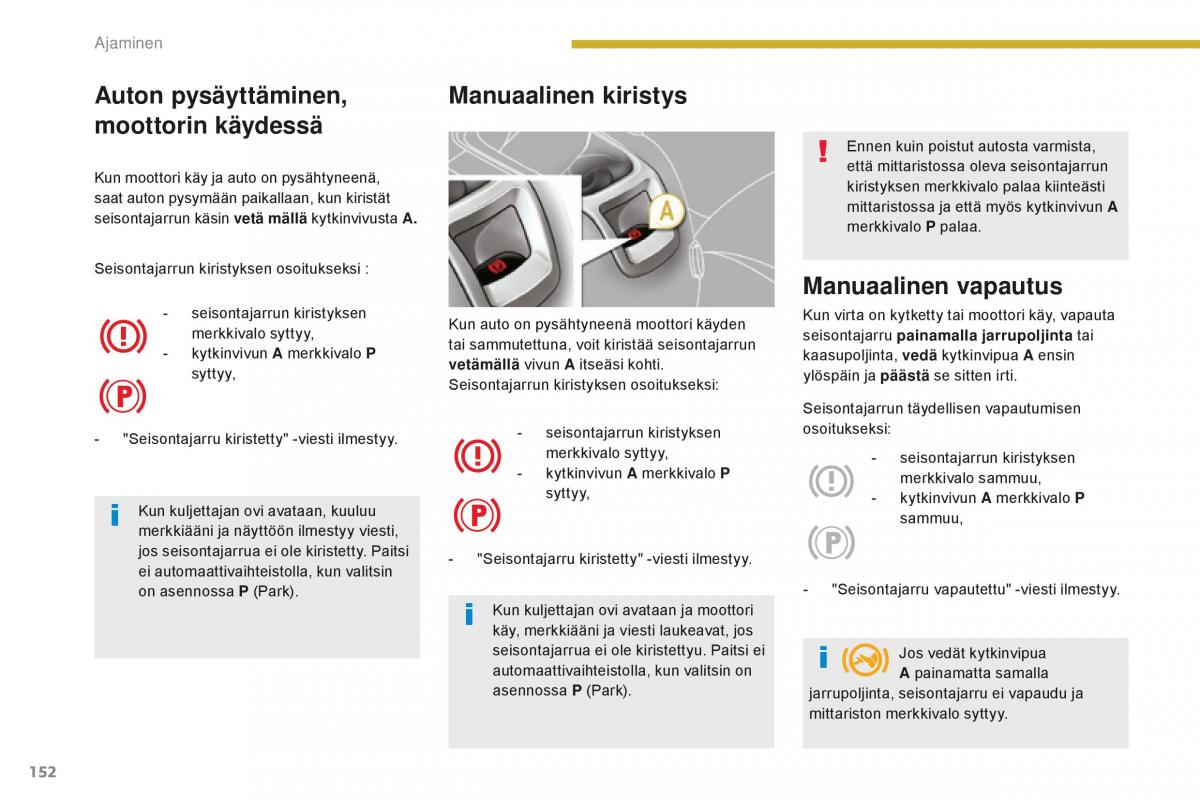 Peugeot 5008 II 2 omistajan kasikirja / page 154