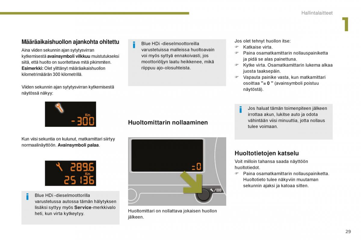 Peugeot 5008 II 2 omistajan kasikirja / page 31