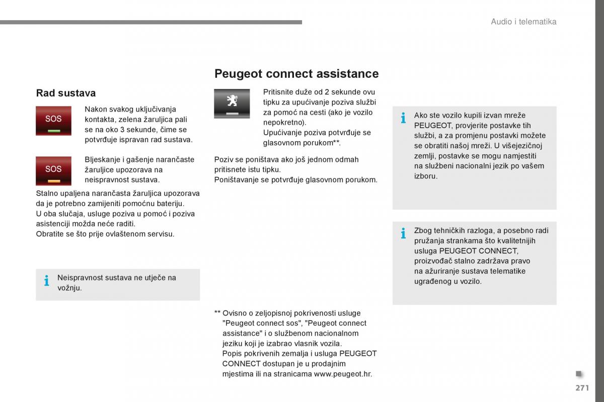 Peugeot 5008 II 2 vlasnicko uputstvo / page 273