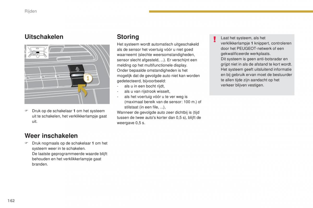 Peugeot 5008 II 2 handleiding / page 164