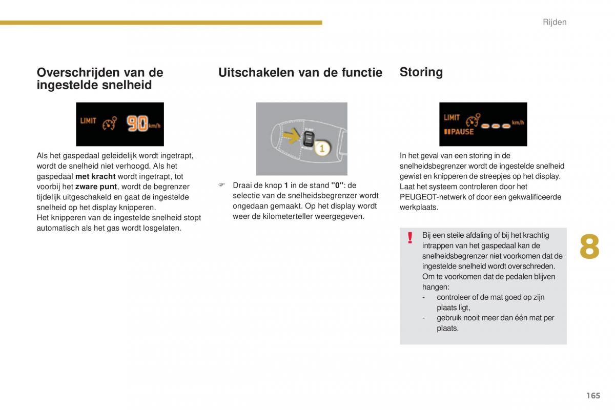 Peugeot 5008 II 2 handleiding / page 167