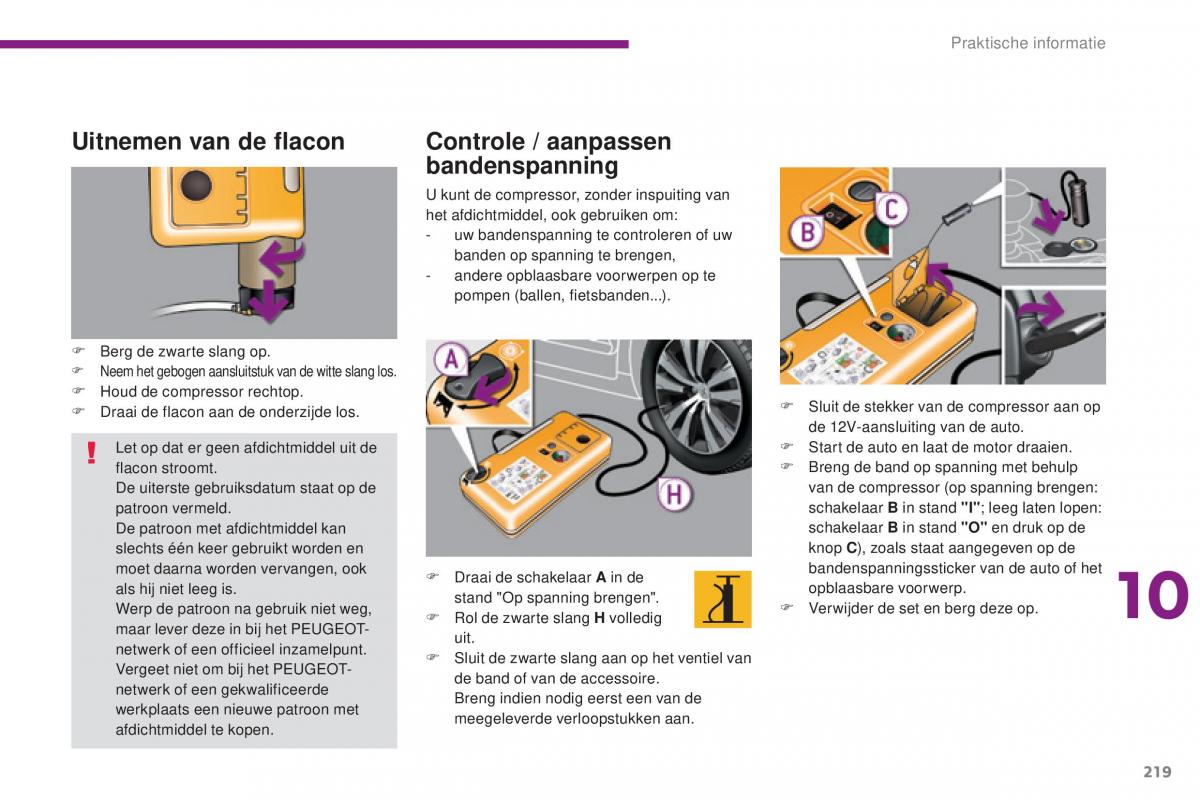 Peugeot 5008 II 2 handleiding / page 221