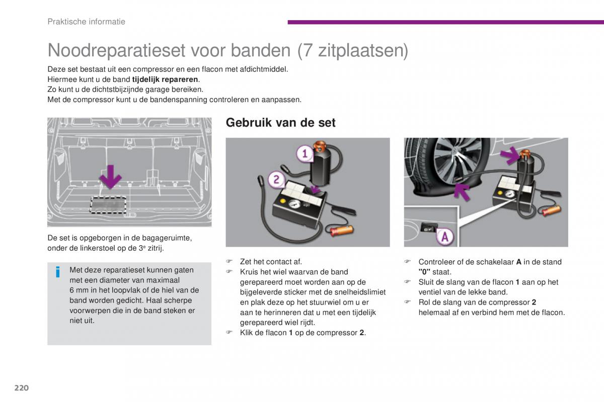 Peugeot 5008 II 2 handleiding / page 222