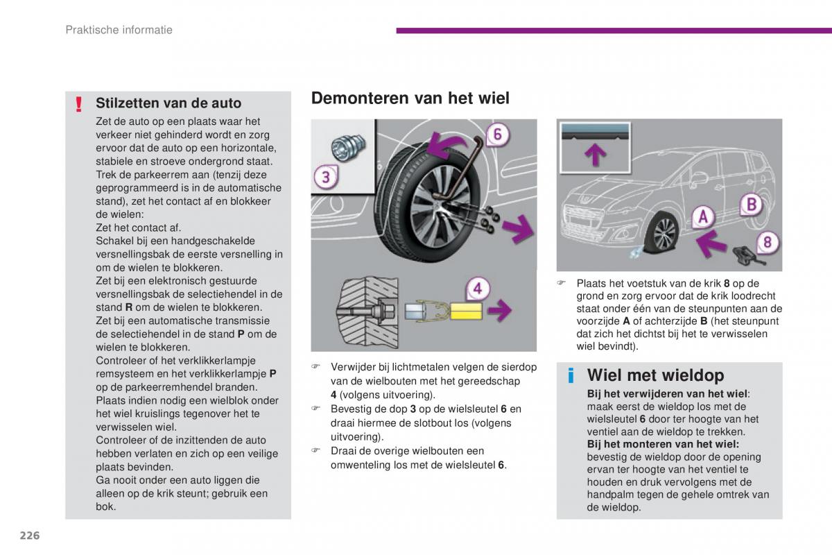 Peugeot 5008 II 2 handleiding / page 228