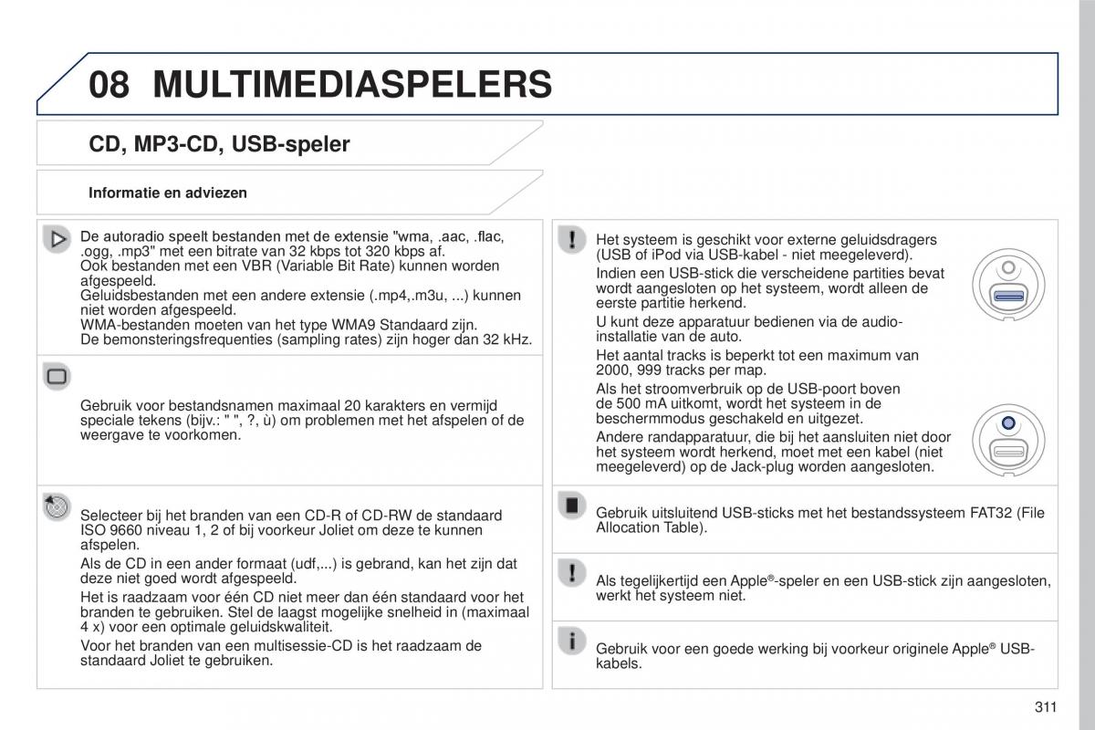 Peugeot 5008 II 2 handleiding / page 313