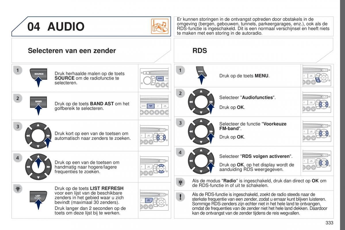 Peugeot 5008 II 2 handleiding / page 335